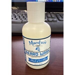 NEW Maestro's Classic Beard Wash Mark Of A Man BLEND 4oz GROOMS & CLEANS